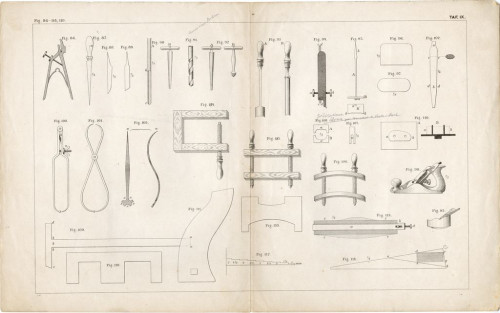 PPMHP 140867: Crtež alata za izradu gudačkih instrumenata • Taf. IX