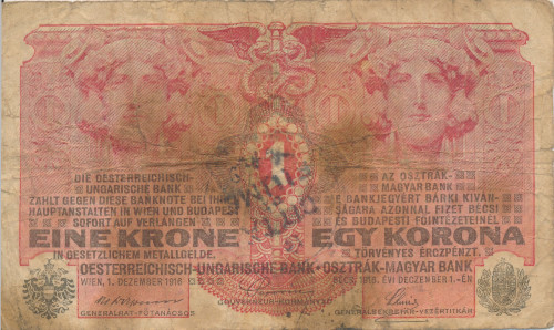 PPMHP 139601: 1 kruna - Austro-Ugarska Monarhija