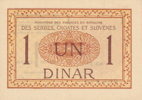 PPMHP 139072: 1 Dinar - Kraljevstvo SHS