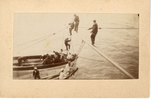 PPMHP 154990: Mornari u vježbi na jarbolu broda
