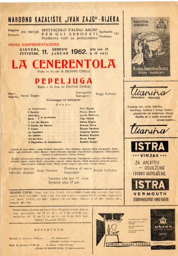 PPMHP 117508: Letak za kazališnu predstavu La Cenerentola