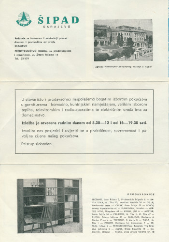 PPMHP 127700: Reklamni prospekt poduzeća Šipad