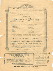 PPMHP 115723: Plakat za predstavu Lucrezia Borgia