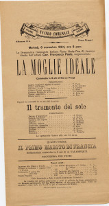 PPMHP 115996: Plakat za predstavu La Moglie ideale