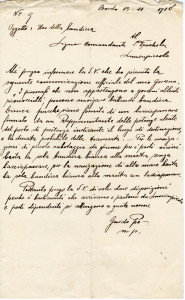 PPMHP 145487: Dopis zapovjedniku Drachsleru vezano uz upotrebu talijanske zastave