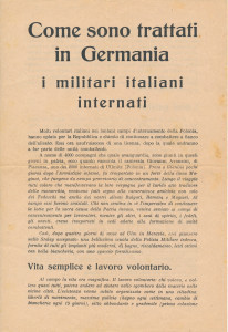 PPMHP 128160: Come sono trattati in Germania i militari italiani internati