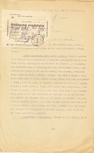 PPMHP 144326: Dopis Ive Antončića upućen Jugoslavenskoj matici Glavna podružnica u Zagrebu