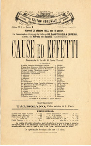 PPMHP 115959: Plakat za predstavu "Cause ed Effetti"