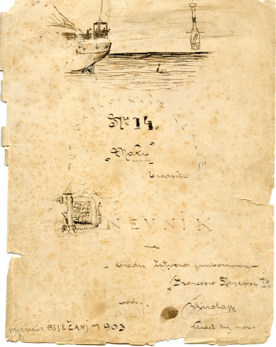 PPMHP 114058: Brodski dnevnik jedrenjaka Francesco Giuseppe I.