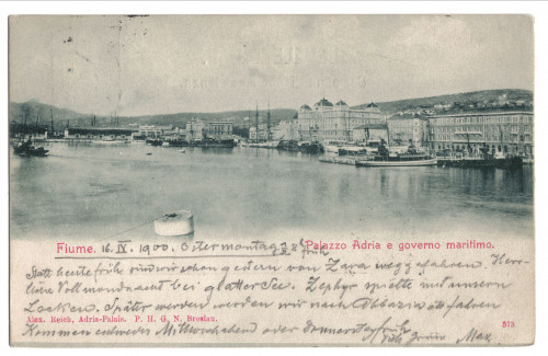 PPMHP 109537: Fiume, Palazzo Adria e governo • Rijeka, Riva