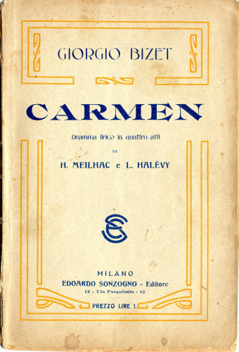 PPMHP 115581: Carmen - dramma lirico in quattro atti • Carmen - drama u četiri čina