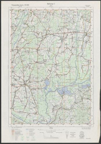 PPMHP 151469: Topografska karta 1:50000 - Bjelovar 1