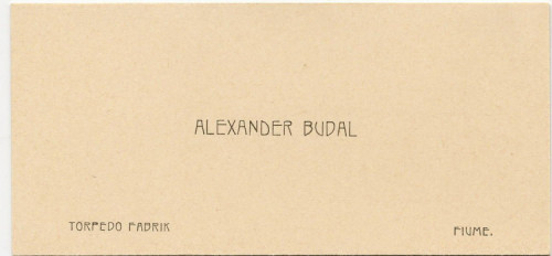 PPMHP 107942: Posjetnica Alexander Budal