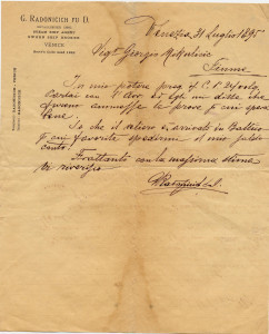 PPMHP 107698: Pismo G. Radonicich Juri Mikuličiću