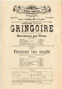 PPMHP 115869: Plakat za predstave Gringoire i Prestami tua moglie