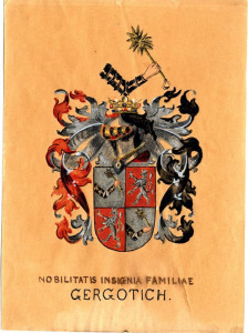 PPMHP 100964: Grb obitelji Grgotić • Nobilitatis insignia familiae Gergotich