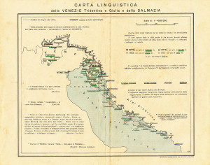 PPMHP 140269: Carta linguistica delle Venezie Tridentina e Giulia e della Dalmazia