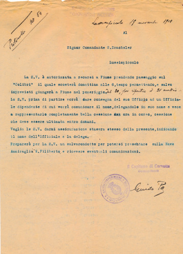 PPMHP 140558: Dopis upućen zapovjedniku S. Drachsleru