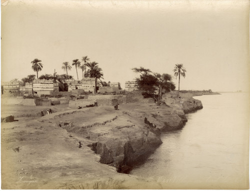 PPMHP 154786/25: N. 491. Village au bord du Nil.