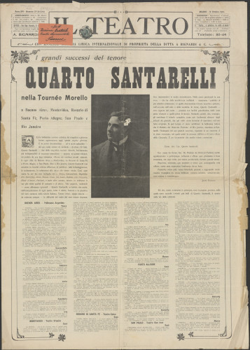 PPMHP 100987: Novine za kazališnu umjetnost "Kazalište" • Novine za kazališnu umjetnost "Il Teatro"