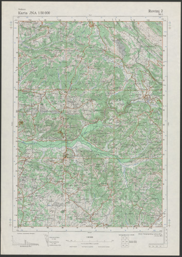 PPMHP 151498: Karta JNA 1: 50000 Rovinj 2
