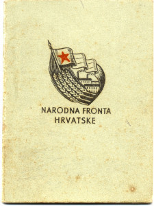 PPMHP 113543: Članska iskaznica Narodne fronte Hrvatske