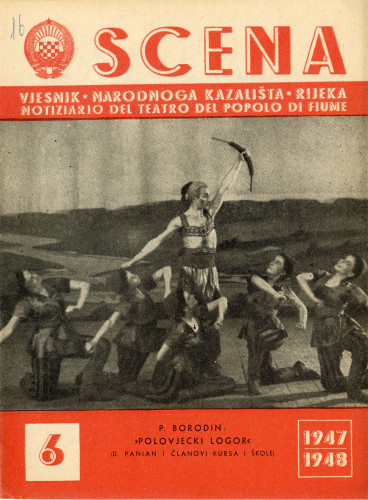 PPMHP 114822: Scena • Vjesnik Narodnog kazališta na Rijeci • Notiziario del Teatro del popolo di Fiume • Br. 6 1947/1948