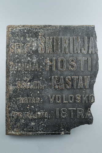 PPMHP 101622: Natpis upravno - teritorijalne podjele za Istru