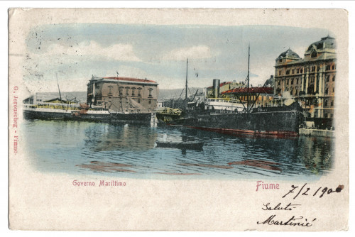 PPMHP 109589: Governo Marittimo Fiume • Rijeka; Riva, zgrada "Luke" i Gat