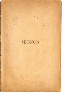 PPMHP 115572: Mignon - dramma lirico in tre atti • Mignon - lirska drama u tri čina