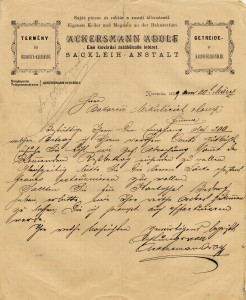 PPMHP 107780: Dopis Ackersmann Adolf