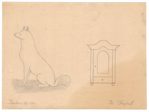 PPMHP 127206: Crtež ormara i psa