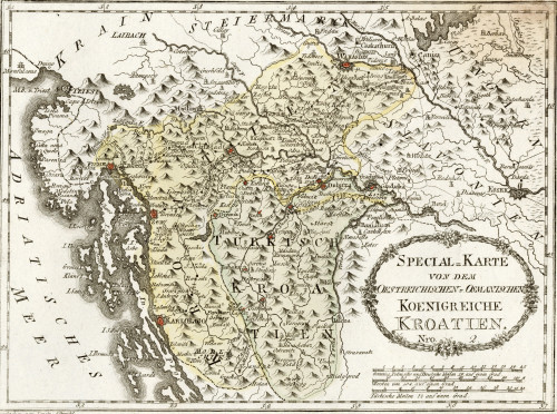 PPMHP 140298: Special Karte von dem Oestereichischen v. Osmanischen Koenigreiche Kroatien Nro. 2
