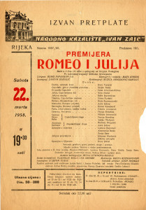 PPMHP 116044: Oglas za predstavu Romeo i Julija