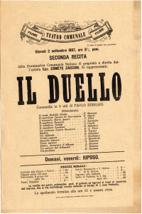 PPMHP 115922: Plakat za predstavu Il Duello