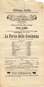 PPMHP 115892: Plakat za predstavu La Forza della Coscienza