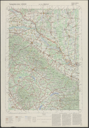PPMHP 151449: Topografska karta 1:200000 - Bjelovar