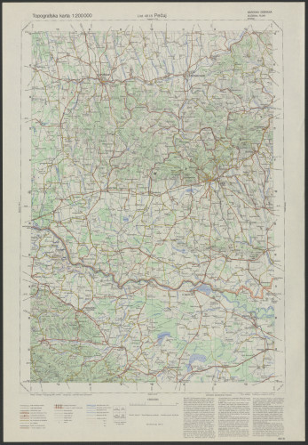 PPMHP 151460: Topografska karta 1:200000 - Pečuj