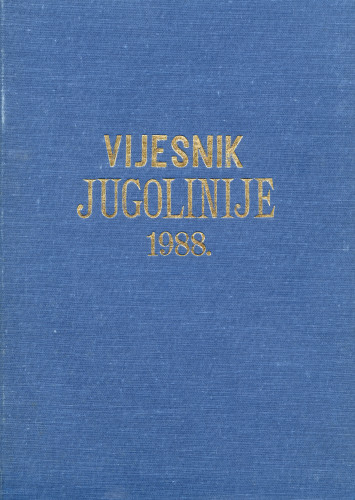 PPMHP 152404: Vjesnik Jugolinije • Uvezano godište 1988.