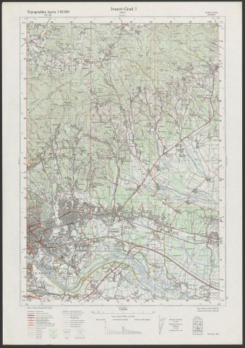 PPMHP 151465: Topografska karta 1:50000 - Ivanić-Grad 1
