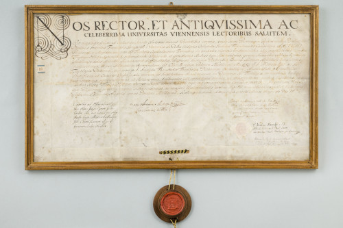 PPMHP 149654: Diploma Bečkog sveučilišta izdana Josipu Franji Spingaroliju riječkom kanoniku
