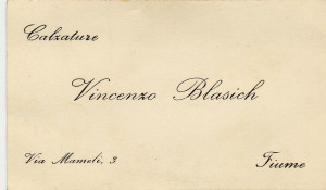 PPMHP 107920: Posjetnica Vincenzo Blasich