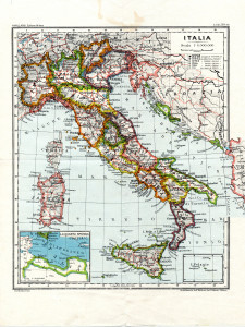 PPMHP 120494: Karta Italije za vrijeme II. svjetskog rata