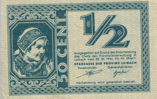 PPMHP 140478: 50 centa (1/2 lire) - Slovenija