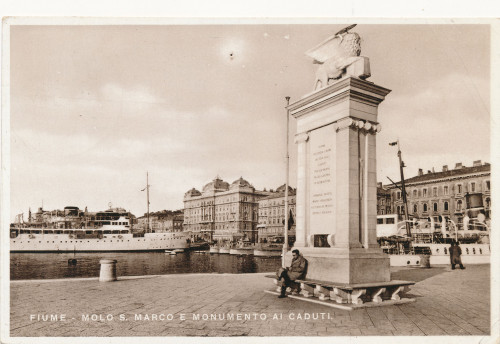 PPMHP 122662: Fiume - Molo S. Marco e monumento ai caduti