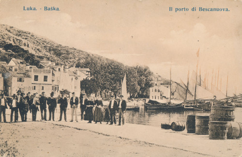 PPMHP 147629: Luka - Baška • Il porto di Bascanuova.