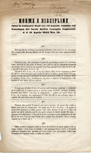 PPMHP 114195: Norme e discipline circa la bollatura degli ori, ed argenti...
