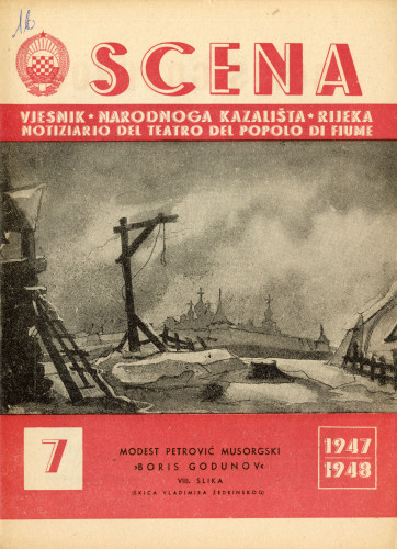 PPMHP 114823: Scena • Vjesnik Narodnog kazališta na Rijeci • Notiziario del Teatro del popolo di Fiume • Br. 7 1947/1948
