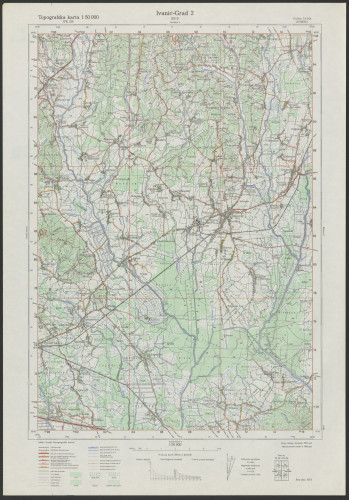 PPMHP 151466: Topografska karta 1:50000 - Ivanić-Grad 2