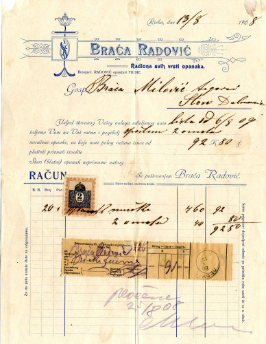 PPMHP 101535: Računi opančarske radnje 
